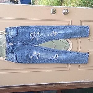 NWT Women's High Rise Distressed Skinny Ankle Jeans